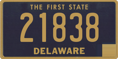 DE license plate 21838