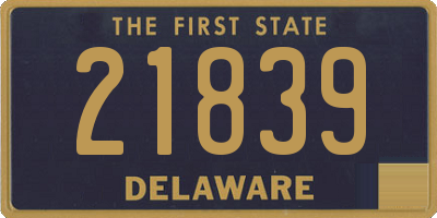 DE license plate 21839