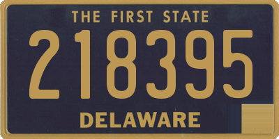 DE license plate 218395