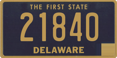 DE license plate 21840