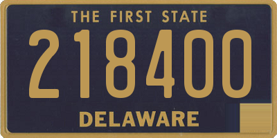 DE license plate 218400