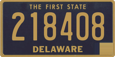 DE license plate 218408
