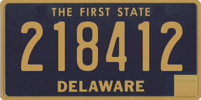 DE license plate 218412