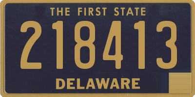 DE license plate 218413