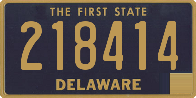 DE license plate 218414