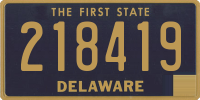DE license plate 218419
