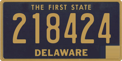 DE license plate 218424