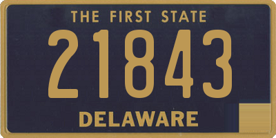 DE license plate 21843