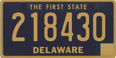 DE license plate 218430