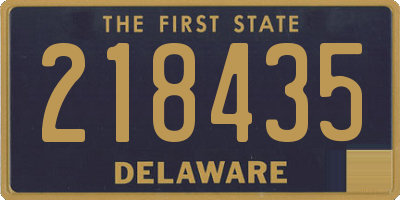 DE license plate 218435