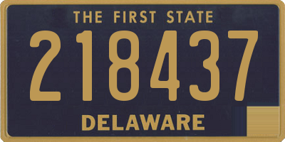 DE license plate 218437