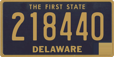 DE license plate 218440