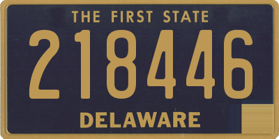DE license plate 218446