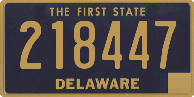 DE license plate 218447