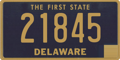 DE license plate 21845