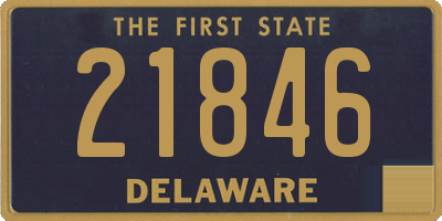 DE license plate 21846