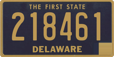 DE license plate 218461