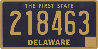 DE license plate 218463