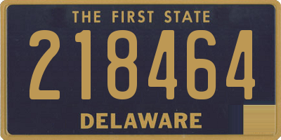 DE license plate 218464