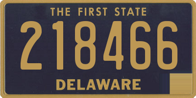 DE license plate 218466