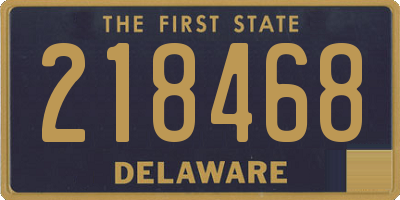 DE license plate 218468