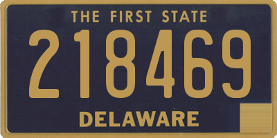 DE license plate 218469