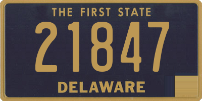 DE license plate 21847