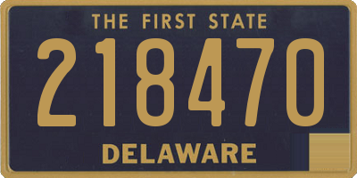 DE license plate 218470