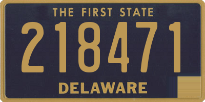 DE license plate 218471