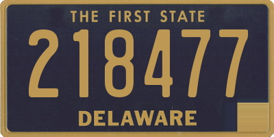 DE license plate 218477