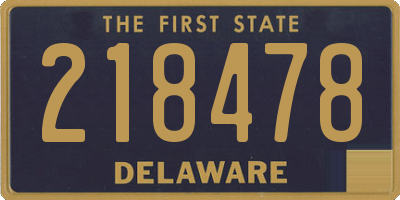 DE license plate 218478