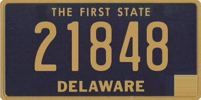 DE license plate 21848