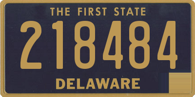 DE license plate 218484