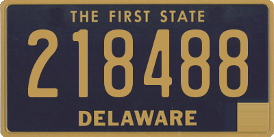 DE license plate 218488