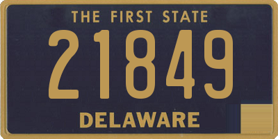 DE license plate 21849