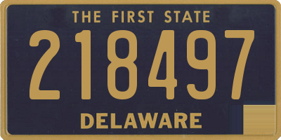 DE license plate 218497