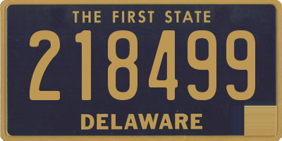 DE license plate 218499