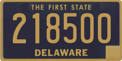 DE license plate 218500