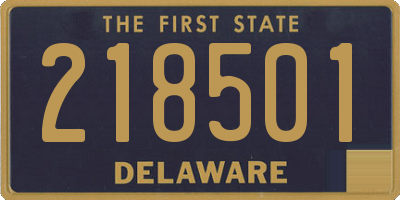 DE license plate 218501