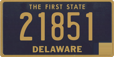 DE license plate 21851