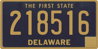 DE license plate 218516