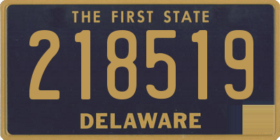 DE license plate 218519