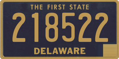 DE license plate 218522