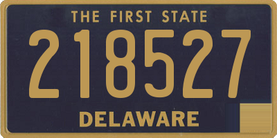 DE license plate 218527