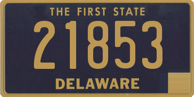 DE license plate 21853