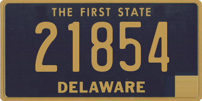 DE license plate 21854