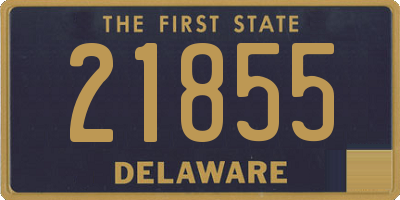 DE license plate 21855