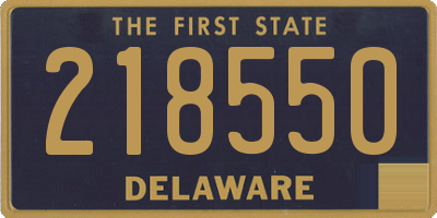 DE license plate 218550