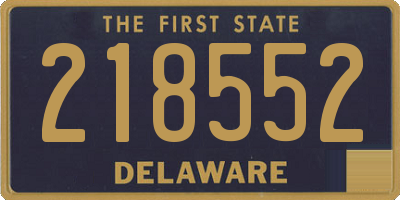 DE license plate 218552