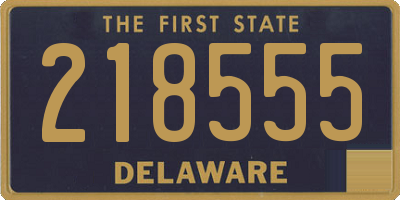 DE license plate 218555